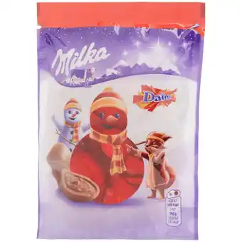 Action Milka chocolats de noël milka daim offre