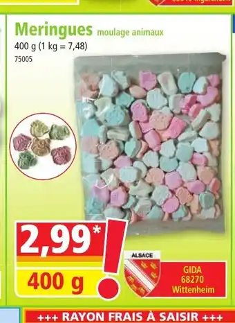 Norma Meringues moulage animaux offre