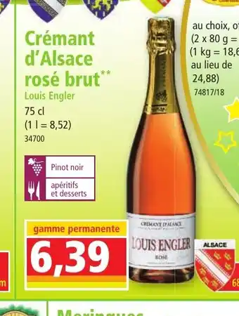 Norma Crémant d'Alsace rosé brut offre