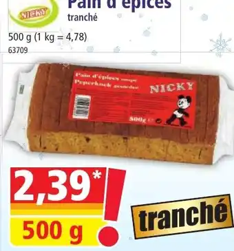 Norma Pain d'épices offre