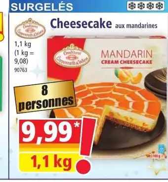 Norma Cheesecake aux mandarines offre