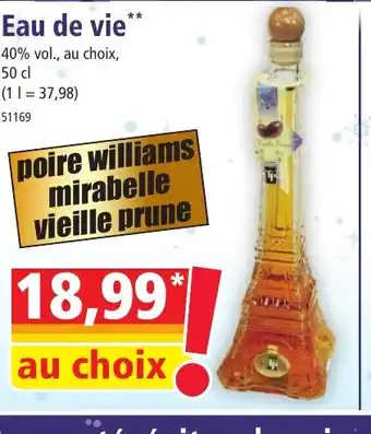 Norma Eau de vie offre