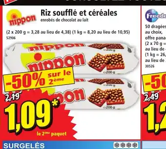 Norma Riz soufflé et céréales offre