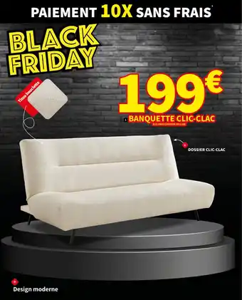 Conforama BANQUETTE CLIC-CLAC offre