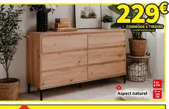 Conforama 1 COMMODE 6 TIROIRS offre