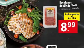 Lidl Escalopes de dinde offre