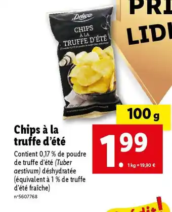Lidl Chips à la truffe d'été offre