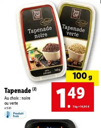 Lidl Tapenade offre