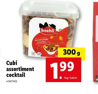 Lidl Cubi assortiment cocktail offre