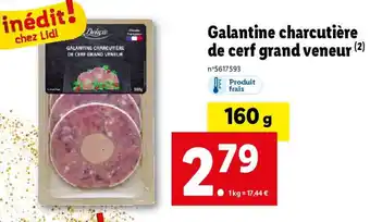Lidl Galantine charcutière de cerf grand veneur offre