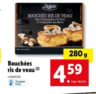 Lidl Bouchées ris de veau offre