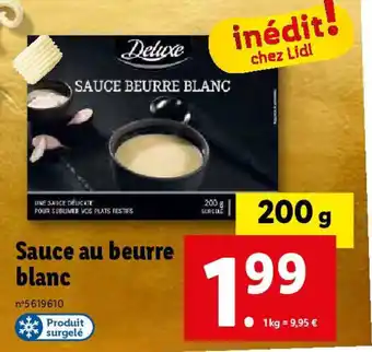 Lidl Sauce au beurre blanc offre