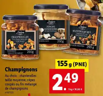 Lidl Champignons offre