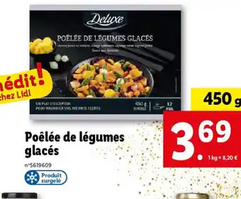 Lidl Poêlée de légumes glacés offre