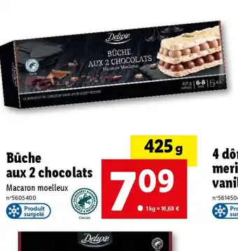 Lidl Bûche aux 2 chocolats offre