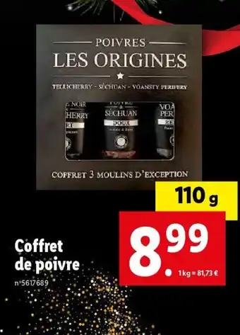 Lidl Coffret de poivre offre