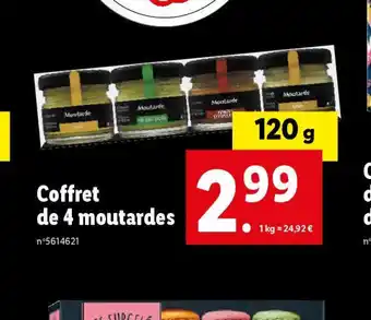 Lidl Coffret de 4 moutardes offre