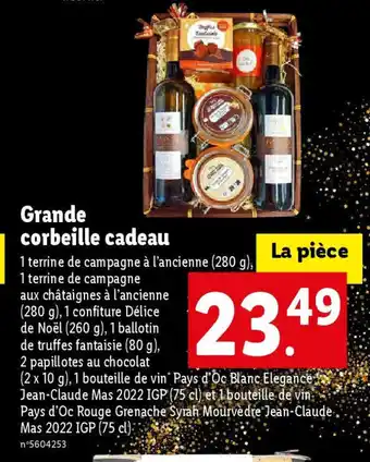 Lidl Grande corbeille cadeau offre