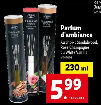Lidl Parfum d'ambiance offre