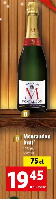 Lidl Montaudon brut offre