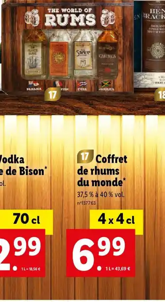 Lidl 17 Coffret de rhums du monde offre