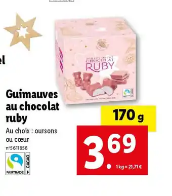 Lidl Guimauves au chocolat offre