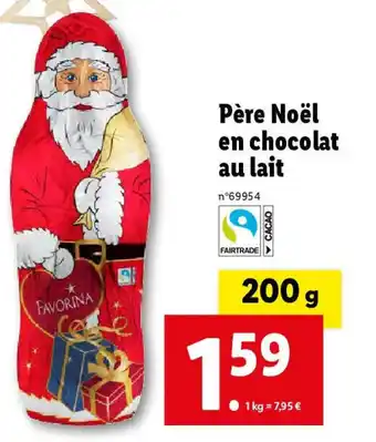 Lidl Père Noël en chocolat offre