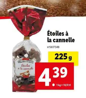 Lidl Étoiles à la cannelle offre