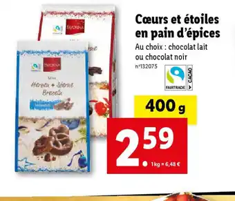 CĆurs et Ă©toiles en pain d'Ă©pices