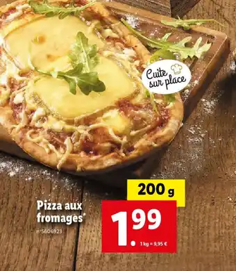 Lidl Pizza aux fromages offre