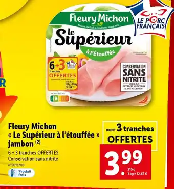 Lidl Fleury Michon Le Supérieur à l'étouffée offre