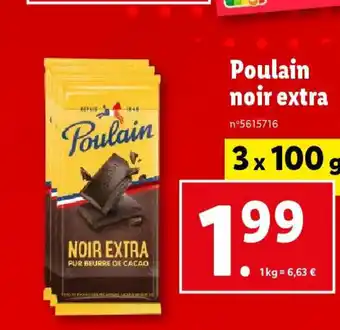 Lidl Poulain NOIR EXTRA offre