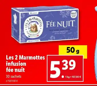 Lidl Les 2 Marmottes infusion offre
