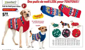 Lidl Pull de Noël pour chien 3 offre
