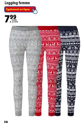 Lidl Legging femme offre