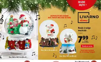 Boule à neige musicale