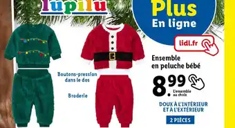Lidl Ensemble en peluche bébé offre