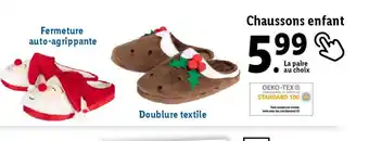 Lidl Chaussons enfant offre