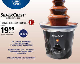 Lidl Fontaine à chocolat électrique offre
