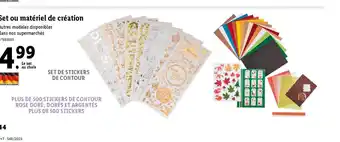 Lidl Set ou matériel de création offre