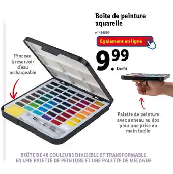 Lidl Boîte de peinture aquarelle offre