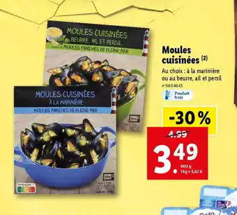 Lidl Moules cuisinées offre