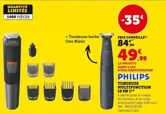 Super U TONDEUSE MULTIFONCTION 10 EN 1** offre