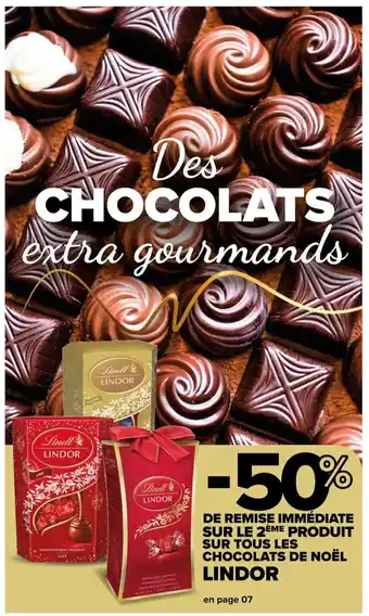 Carrefour SUR LE 2E ÉME PRODUIT SUR TOUS LES CHOCOLATS DE NOËL offre