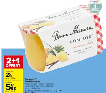 Carrefour Compotée (P) BONNE MAMAN offre