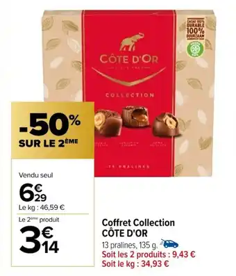 Carrefour Coffret Collection CÔTE D'OR offre