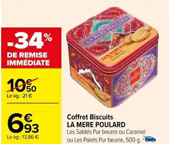 Carrefour Coffret Biscuits LA MERE POULARD offre