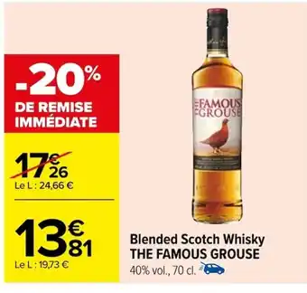 Carrefour Blended Scotch Whisky THE FAMOUS GROUSE offre