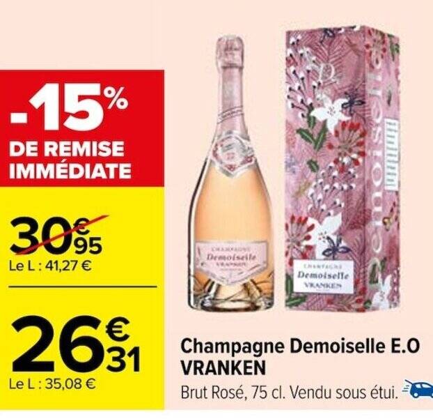 Promo Champagne Demoiselle E.O VRANKEN chez Carrefour