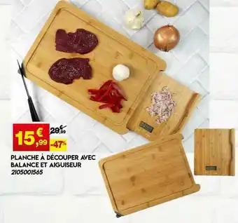 Maxi Bazar Planche à Découper Ave Balance Et Aiguiseur offre